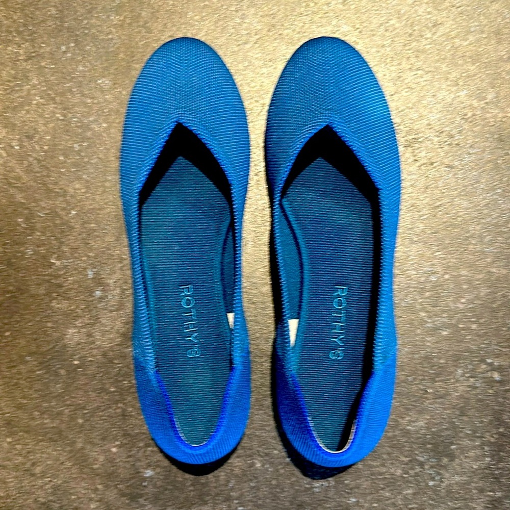Rothy’s The Flat in Deep Ocean sz 9.5